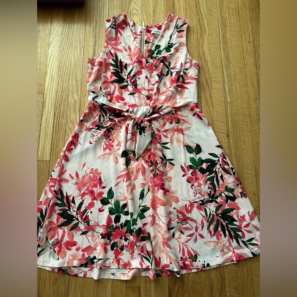 Calvin Klein v neck dress